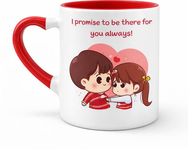 waio gifting solutions Heart Series Personalizeds - Red Ceramic Coffee Mug
