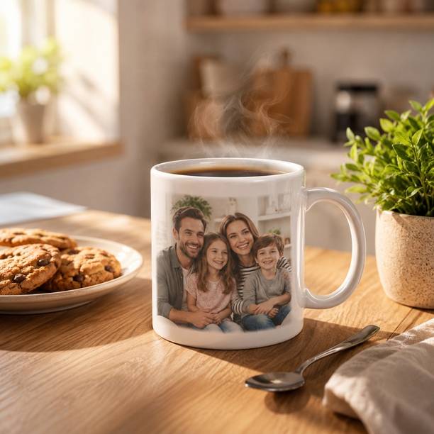 PrintCraft Pro Personalized Photo Printed for Birthday, Anniversary & Valentine Gift Ceramic Coffee Mug