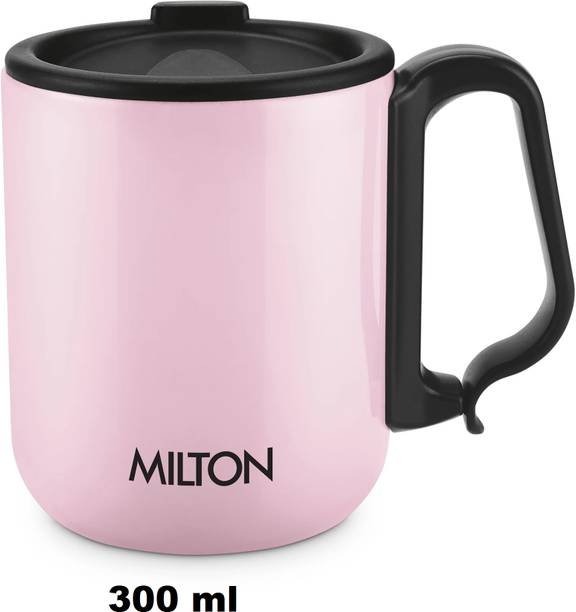 मिल्टन harbor steel 300 ml mug light pink स्टेनलेस स्टील मग