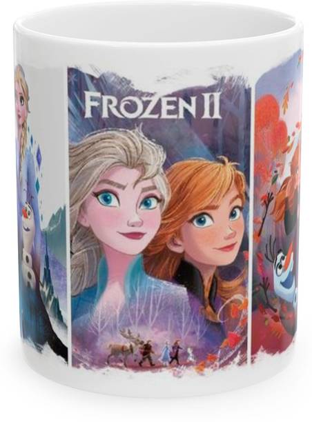 Giftspedia FROZEN WHITE CERMIC COFFEE MUG GIFTS FOR FRIEND Ceramic Coffee Mug