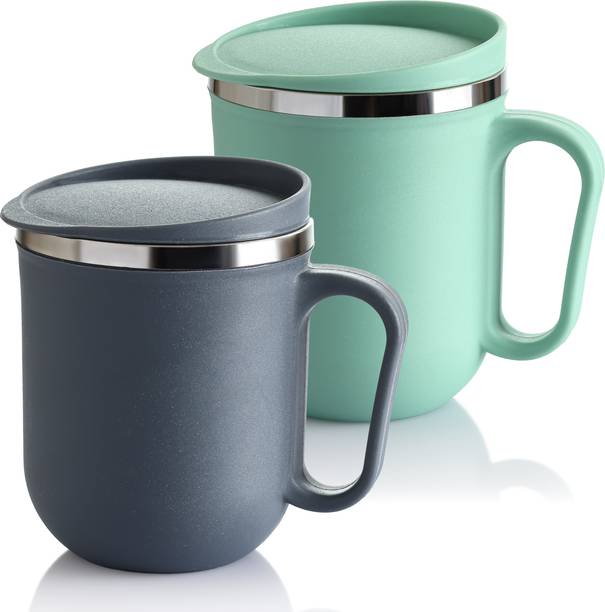 OFFYX Stylish Matte Finish Handle & Lid | Perfect for Office, Home & Travel Stainless Steel Coffee Mug