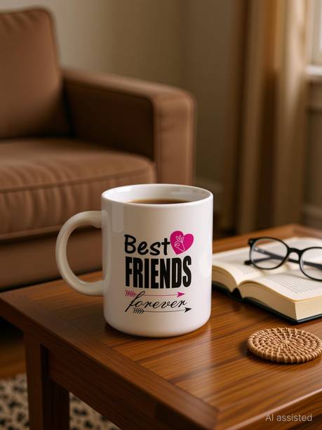 SHYAM Amazing Best Friends Forever Printed Coffee to Gift to Your Best Friends Ceramic Coffee Mug