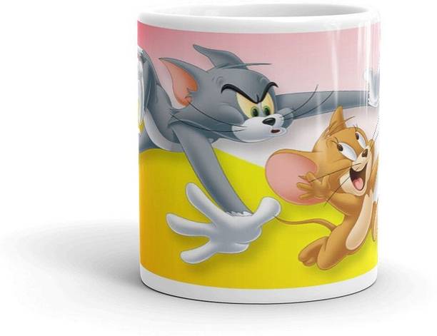 Tanisha Craft Printed Coffee/Tea Cup Tom And Jerry Coffee/Tea Cup Best Gift for Boy Friend , Ceramic Coffee Mug