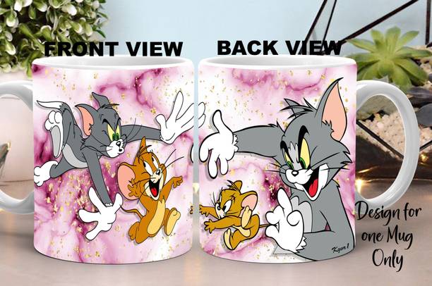 Kgvr1 "Tom & Jerry" Best Gift for Friend|Kids|Sister|Brother|Relatives|Printed Ceramic Coffee Mug