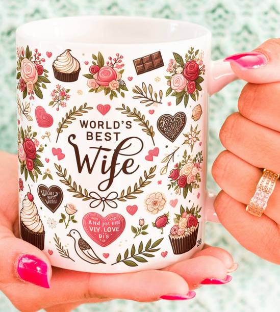 Oducos My Dear Wife I Love You Gift for Wifey, Best Wife in the World Wife26 Ceramic Coffee Mug