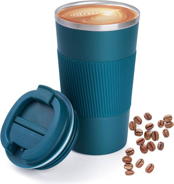 Lufarp Double Wall Vacuum Stainless Steel Insulated Tumbler Coffee Travel Stainless Steel, Plastic Coffee Mug
