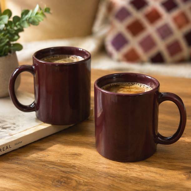 Glazito Premium Rich Brown Glossy Finish Coffee , Tea and Everyday Use Ceramic Coffee Mug