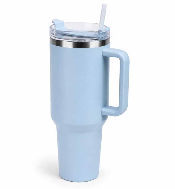 DKD CLOTHING HUB 1200Ml Tumbler With Lid And Straw Stainless Steel Tumbler