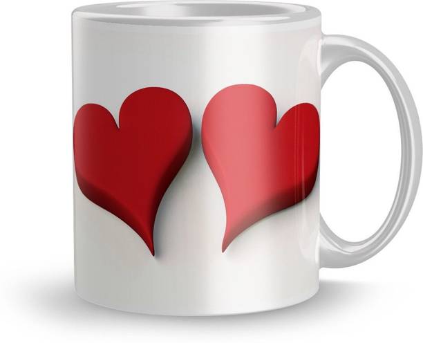 Gift4You Happy Kiss Day Colorful Design Ceramic Printed Coffee And Tea Gift on Boyfrien Ceramic Coffee Mug