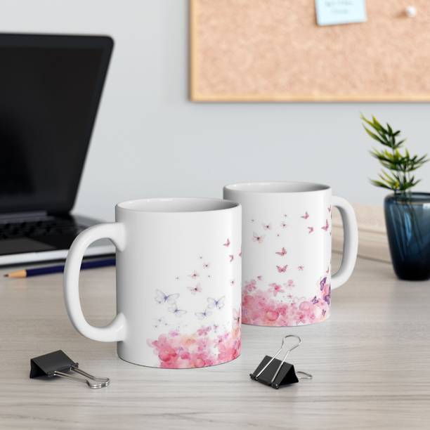 Giftspedia MINI HEARTS White Ceramic Coffee (350 Ml)Best Gift Ceramic Coffee Mug