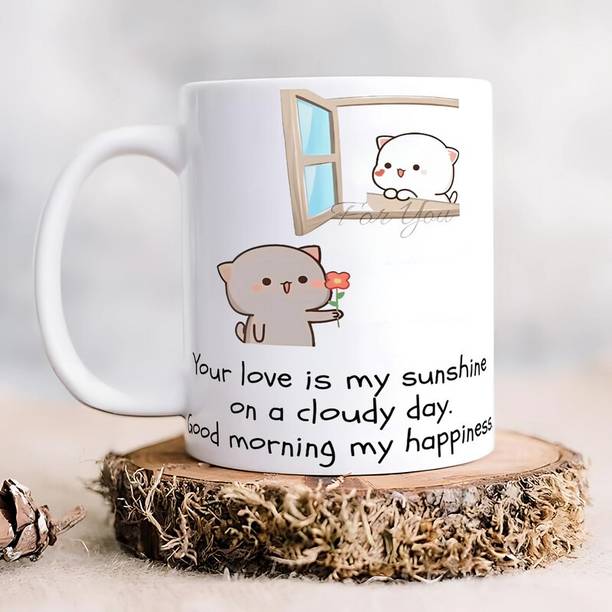 Udaygalleries Bubu Dudu Coffee Cup Love s for Lover Wife Girlfriend BoyfriendM_66 Ceramic Coffee Mug
