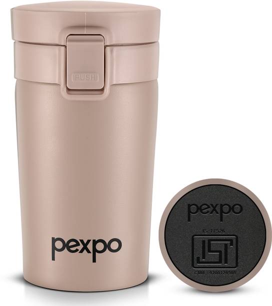 pexpo Cocoa Vacuum Insulated Hot & Cold Spill Proof Stainless Steel Coffee Mug