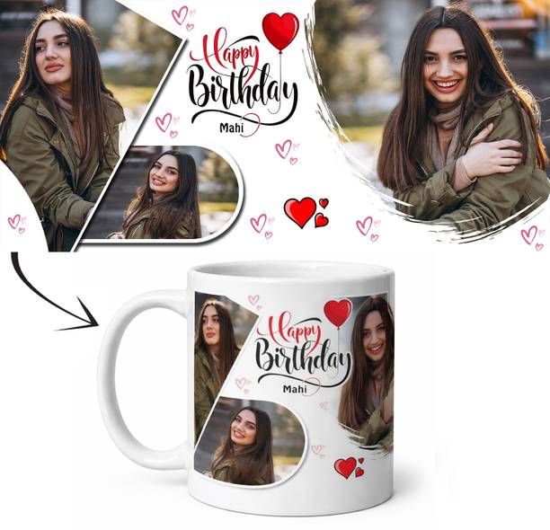 CPH Photo & Text Printed Cup For Birthday Gift Cup with Photo Ceramic Coffee Mug
