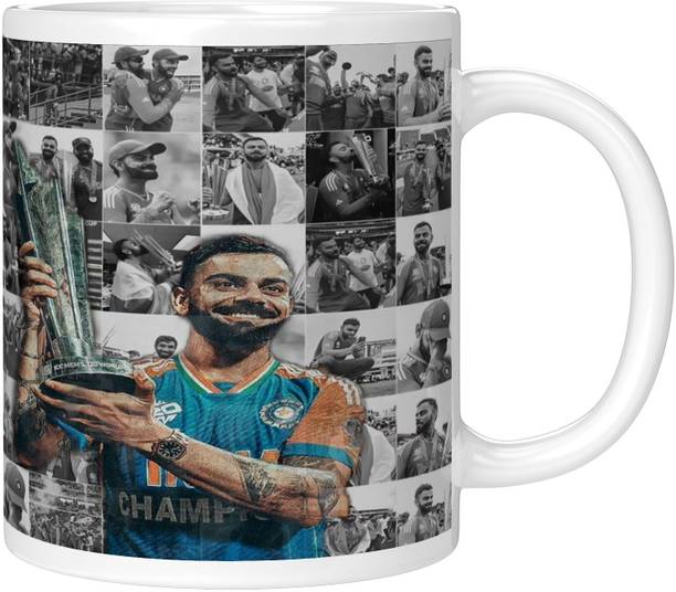 Printwala Virat Kohli Coffee with Print Captain Kohlis (NMG48) Ceramic Coffee Mug