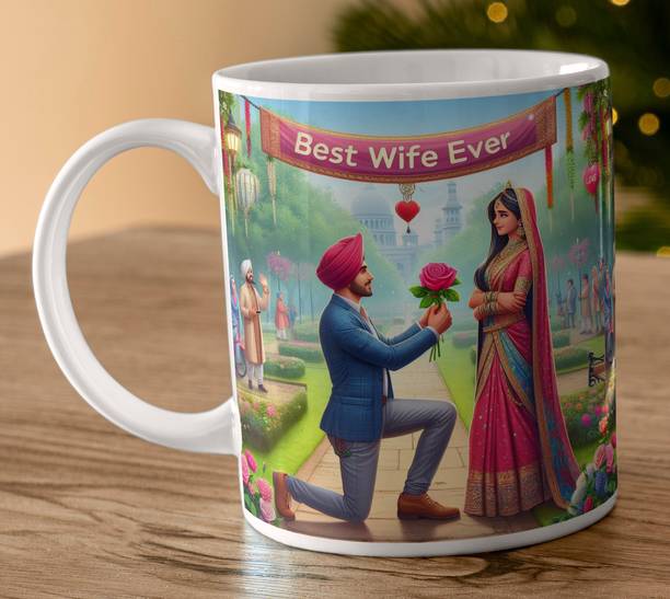 YAYATI My Dear Wife I Love You Gift for Wifey, Best Wife in the World Wife18 Ceramic Coffee Mug