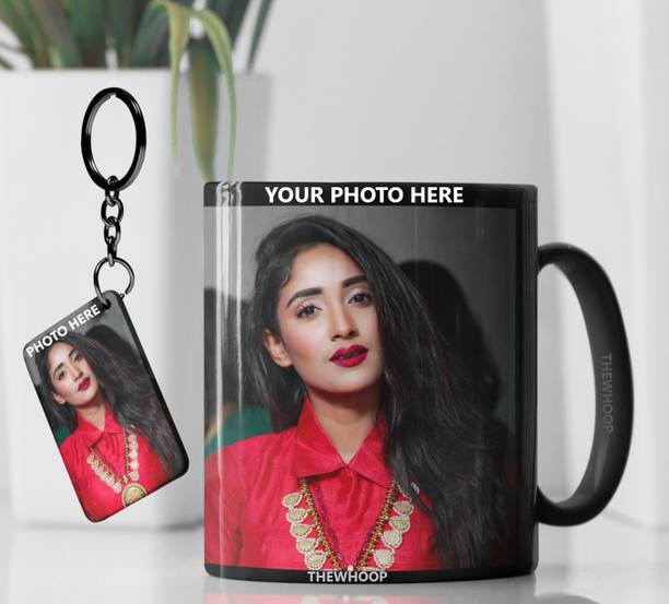 TheWhoop Photo and Text Ceramic / Cup For Birthday , Anniversary Gift White Ceramic Coffee Black Bone China Coffee Mug