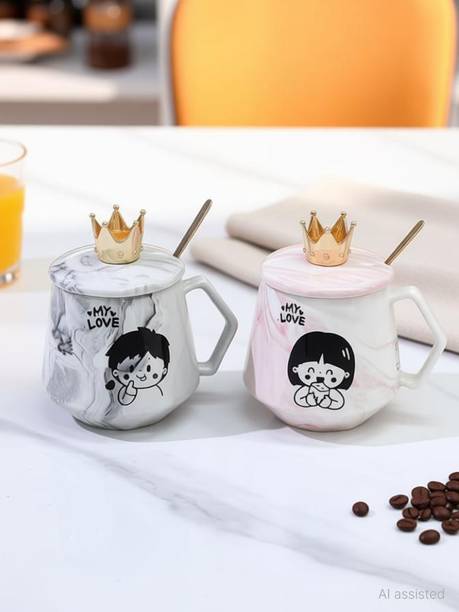 Vasukie Couple Coffee Set | His & Her Ceramics Ceramic Coffee Mug