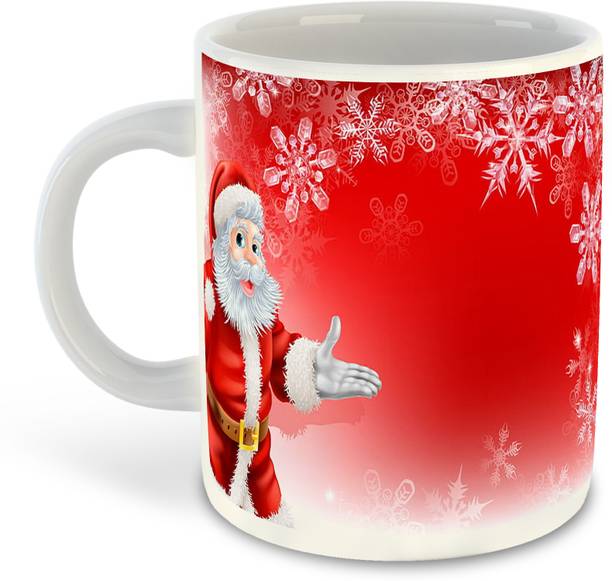 whats your kick new-wyk_Merry Christmas Printed White Coffee - D11 Ceramic Coffee Mug