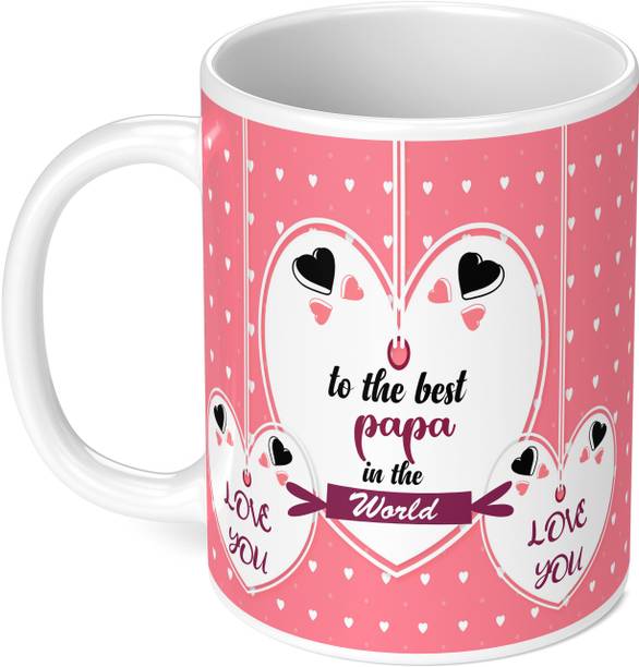 DojaBeauty Papa Best Gift For Birthday & Return Gifts For Loving Ones (DB-706) Ceramic Coffee Mug