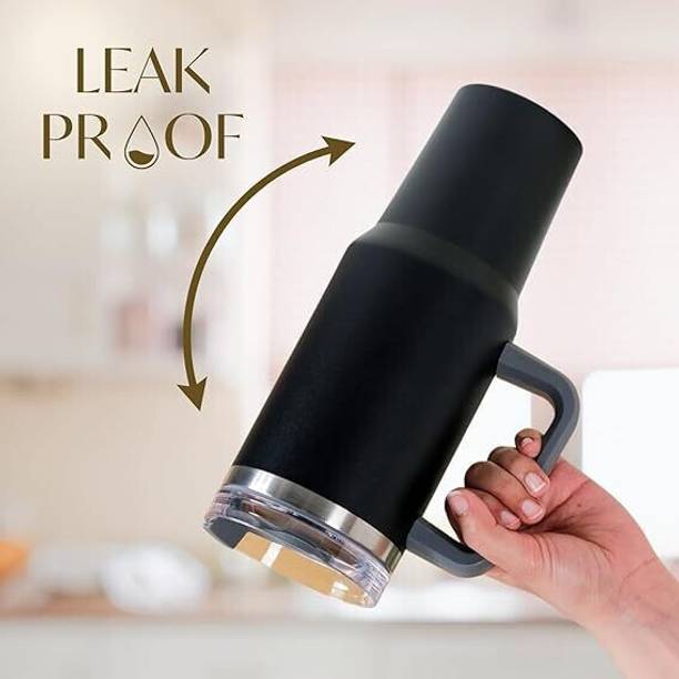 SkyFurnish Tumbler with Straw, Lid, Stainless Steel Vacuum Insulated Water Bottle. Stainless Steel Tumbler