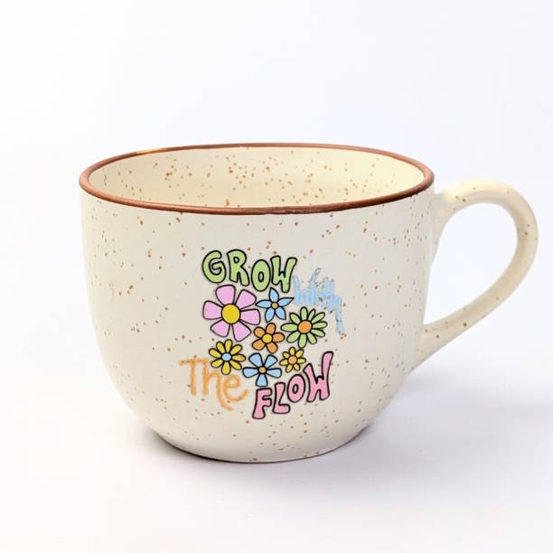 ESSENSI Microwave & Dishwasher Safe | Gift for Women, Mom (Grow with THE Flow) Ceramic Coffee Mug