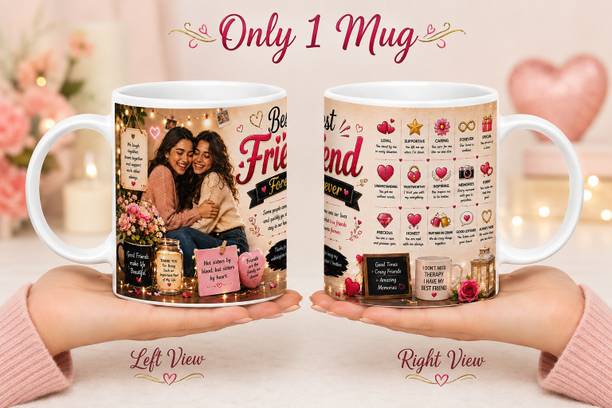 Anyor Best Friends Designer 330ml Bestie10 Ceramic Coffee Mug