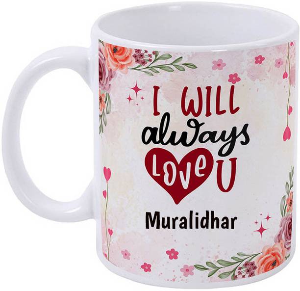 GIFTUATION Muralidhar I Love You / Gift for Couple Ceramic Coffee Mug