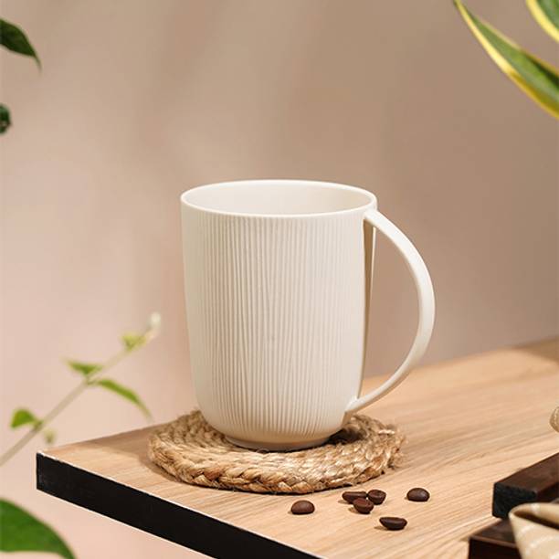 Vola Global LLP Vogue Conical Fine Porcelain Set | 450 ml Each | Pack of 2 Porcelain Coffee Mug