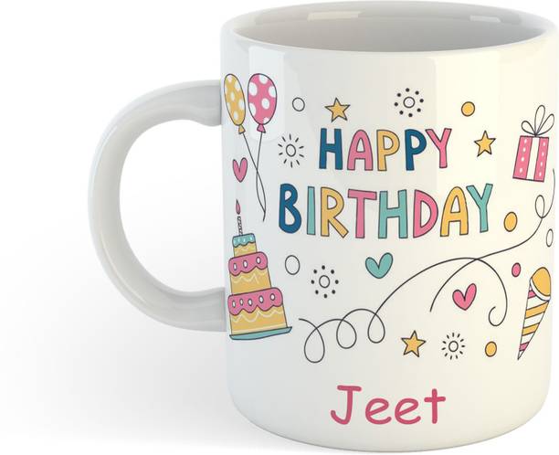 UNIARAWALAS Happy Birthday Jeet Coffee Ceramic Coffee Mug