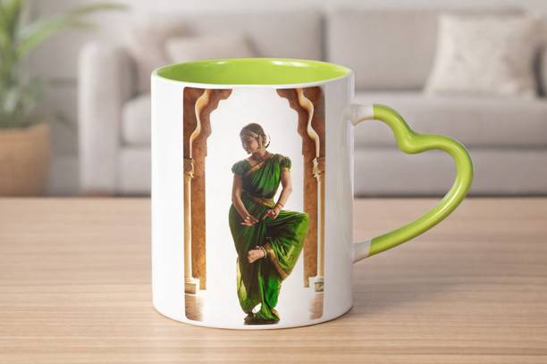 waio gifting solutions Heart Series Personalizeds - Green Ceramic Coffee Mug
