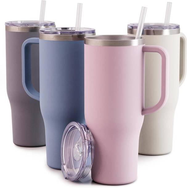 ActrovaX Tumbler Bottle Water Bottle with Lid and Straw 1.2L Stainless Steel Tumbler