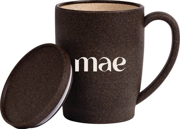 SELVEL MAE MADE OF EARTH | Reusable Coffee with Lid 370ml Crop Waste Coffee Mug