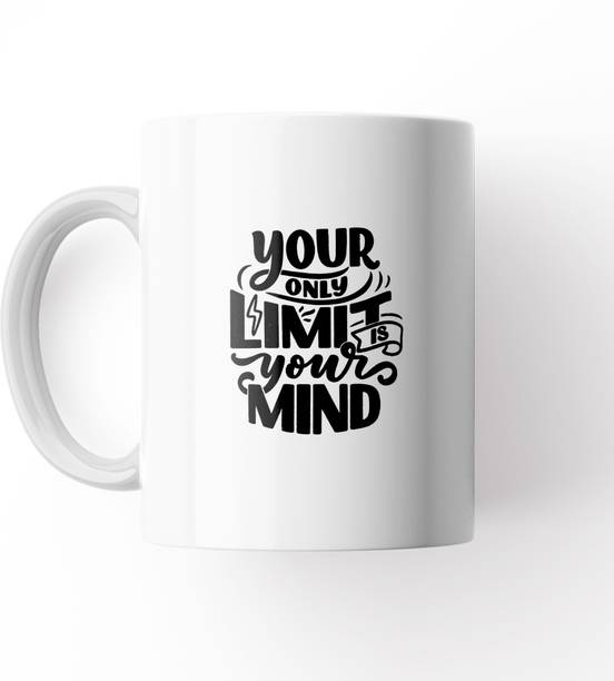 Beautum Typography Designed White Model No:BBTQWE15286 Ceramic Coffee Mug