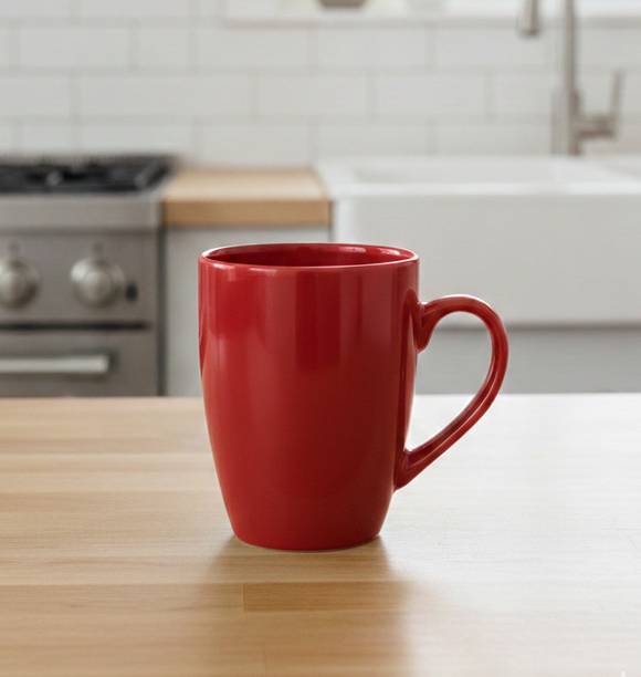GB Craft Red colour mug/ ceramic mug/ coffee mug/ tea mug/ plain mug/ solid mug Ceramic Coffee Mug