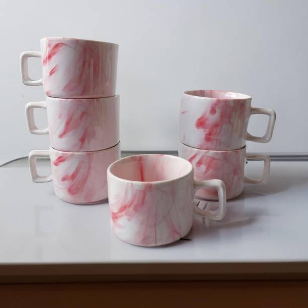 Cheeni Maati Size - 7cm Microwave & Dishwasher Safe Luxury For Tea Bowl Stylish Chai Pink Ceramic Coffee Mug
