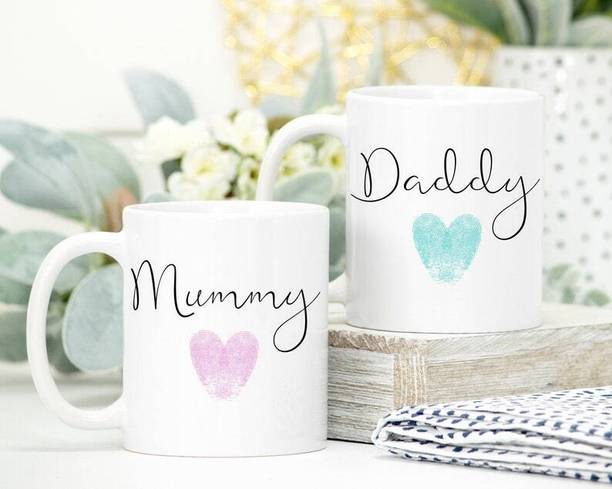 V Kraft Best mom dad Ever Unique dad mom Quote Printed Stylish Coffee /146 Ceramic Coffee Mug
