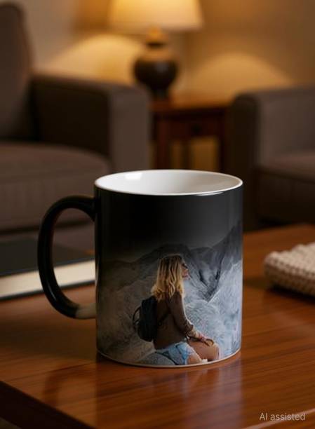 Giftspedia Photo and Text / Cup For Birthday , Anniversary Gift Magic mug 11 Ceramic Coffee Mug