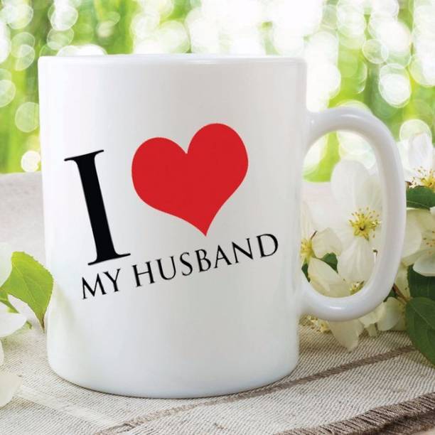 miniimpressio Romantic Gift Coffee(I Love Husband) Ceramic Coffee Mug