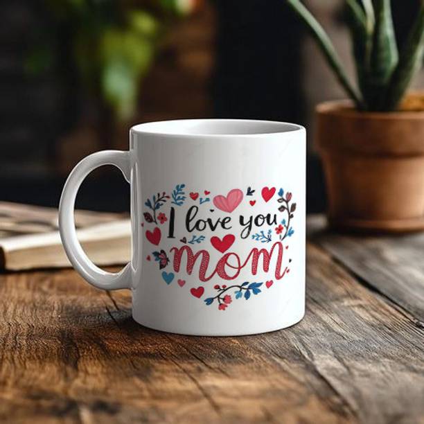 Klymax Prints I Love You Mom Ceramic Coffee Mug