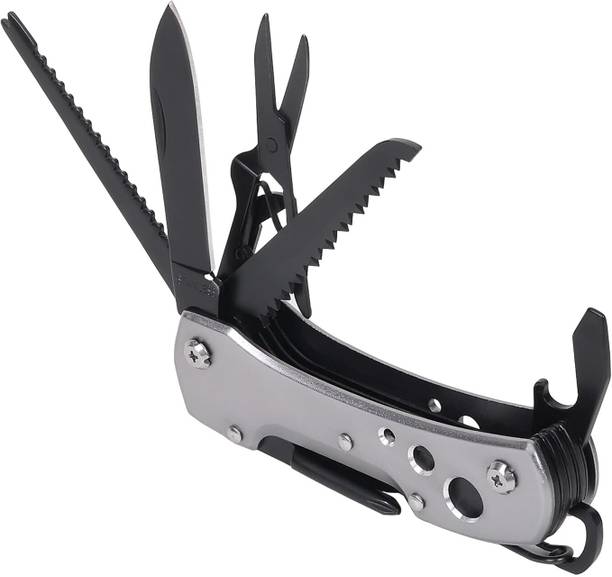DiHAWK Multi Functional Portable Pocket Utility 15 in 1 All in One Tools Multi-utility Knife