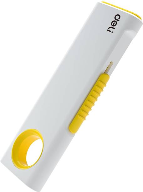 Deli Retractable Mini Utility Knife 90x30x10mm with Durable SK5 Blades & Self-Locking 1 Utility Knife