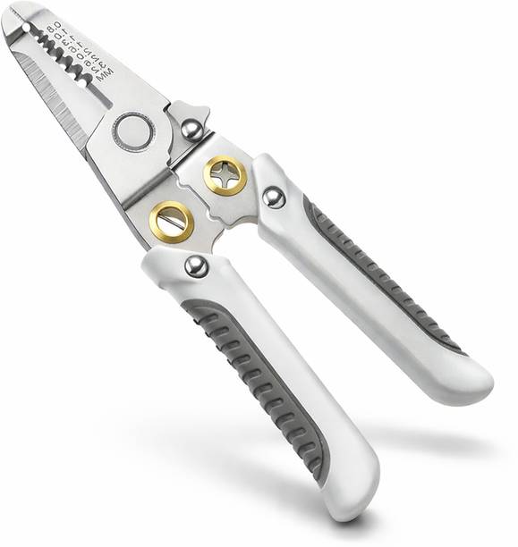 Brandvilla 6 in 1 Wire Stripper & Cutter Tool | Cable Crimper Plier for Electricians Multi Vise Tool