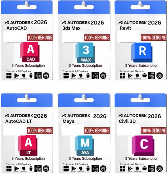 LIONWY AutoCAD + Revit + 3ds Max + Civil 3D + Maya + AutoCAD LT — 3-Year Genuine 2026