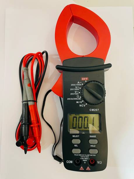 HTY HTC CM 207 Contact Voltage (NCV), Clamp Torch True RMS Digital Clampmeter Digital Multimeter