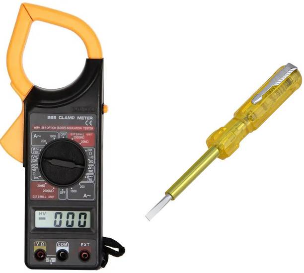 TOOLBUX M266 Digital AC Clamp Meter Voltage AC Current Resistance & Tester Digital Multimeter