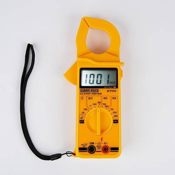 Kusam-meco 3½ Digits 2000 Counts Digital Clamp Meter KM 2700|9 Functions 32 Ranges Digital Multimeter