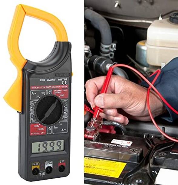 POXEFLIP DT-266 Digital Clamp Meter, Testers Multi Testers Handheld Electronic Digital Multimeter