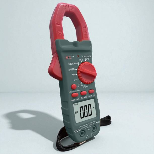 HTY HTC-CM 2000 3½ Digit Non Contact Voltage (NCV) Clamp Torch 600A AC Clamp Meter Digital Multimeter
