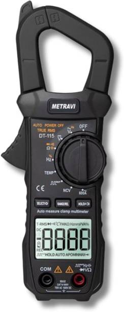 Metravi DT-115 Pocket TRMS AC Clamp Meter upto 600A AC (ONLY AC AMP) Digital Digital Multimeter