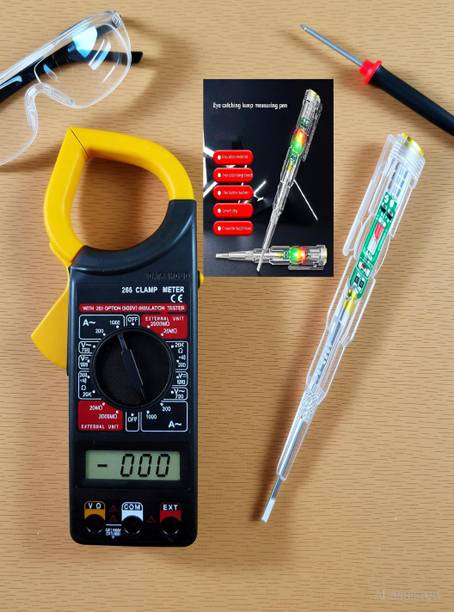 Gadariya King Digital Clamp Meter Ampere Meter Multimeter High Precision AC/DC &3IN1 TESTER Analog Multimeter